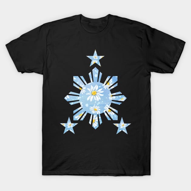 Philippines 3 Stars and Sun Philippine Flag for Filipino T-Shirt by Filipino